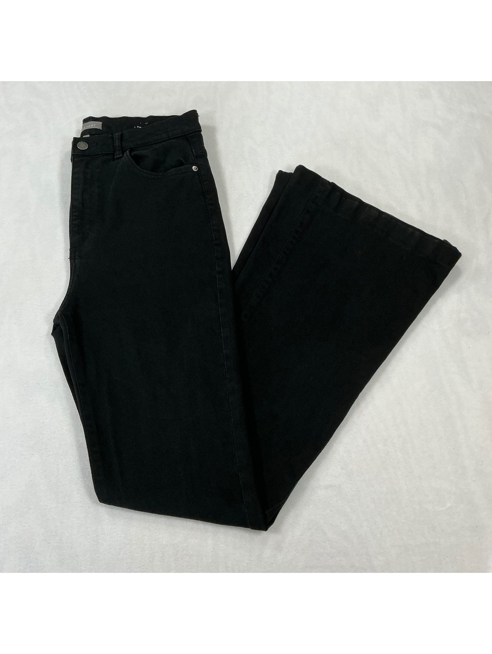 DL1961 Black High Rise Flare Jeans Women’s Size 30‎ Stretch Denim